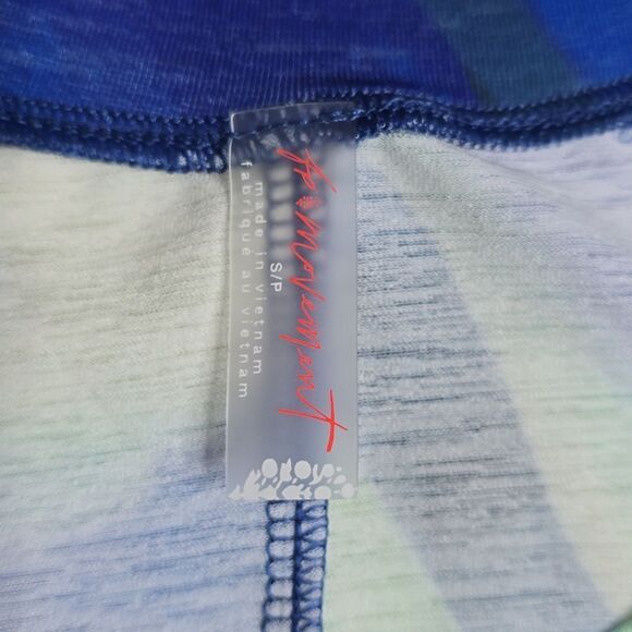 1232 NWT Free People Movement Tempo Printed Tank Running Grisaille Combo - Picture 4 of 6